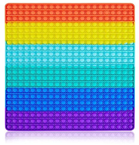 441 Bubbles Jumbo Big Large Pop Pops Poppers Fidget it Sensory Toy, Push Giant Mega Huge Popit Poppet Fidgets its Cool Stuff Gift, Stress Relief Anxiety Kids Girl Boy Adult Toys Birthday Gifts