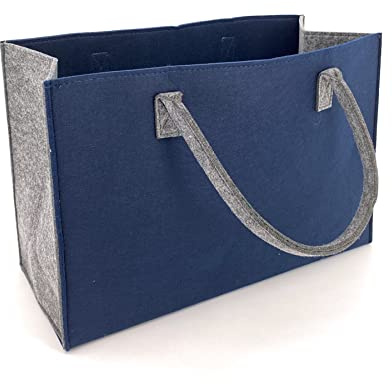 heimtexland Filztasche Shopper Tasche Filz Einkaufstasche Kaminholz Korb Tragetasche Typ717