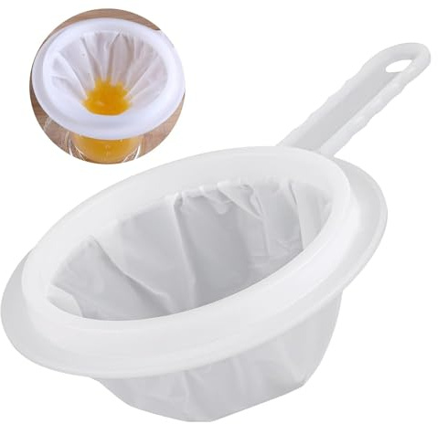 Feines Sieb, Haarsieb Sieb Küche, 200 Mesh Küchensieb Kunststoff, Kleines Passiersieb mit Griff, für Saft, Milch, Kaffee (200 mesh)