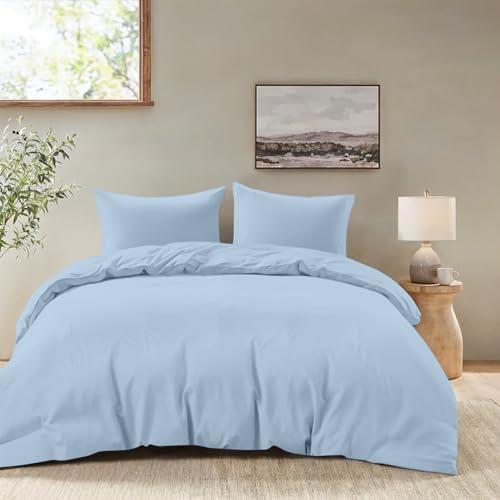 Dreamzie - Bettwäsche 200x200 + 2 Kissenbezüge 80x80cm - Blau | 100% Mikrofaser · Bettbezug 200x200 · 3 Teile · Reißverschluss · OEKO-TEX · Weich · Atmungsaktiv · Pflegeleicht · Bügelfrei