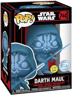 Funko POP! Star Wars: Darkside - Darth Maul (Holo) - Glow in the Dark | Offizielles Sci-Fi Merch - Vinyl Sammelfigur als Regal Deko - Geschenkidee zum Geburtstag für Fans und Sammler