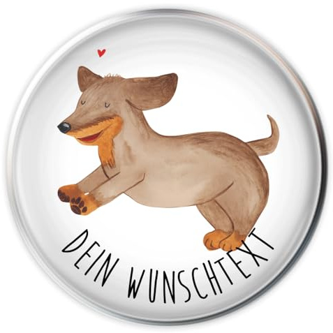 Mr. & Mrs. Panda Waschbeckenstöpsel selbst gestalten Hund Dackel - Personalisierte Geschenke, Badstöpsel, Herz, Sprüche, Dachshund, Abflussstöpsel mit Wunschtext, individuell gestaltbar