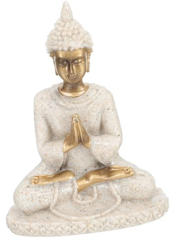 MAGICLULU Buddha-Statue Harzverzierung Buddha-Idol Jade-Buddha Wohnaccessoires Autodekoration Fengshui-Figur Buddha-skulptur Sammlerstück Souvenir Schreibtisch Büro