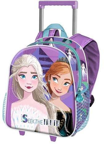 Disney Frozen 2 Truth-Zaino Basic con Trolley, Lilla, 31 x 48,5 cm, Capacità 18,2 L