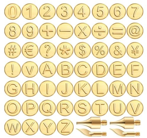 Buchstaben-Kupferform, Holzbrennset, Kupfer-Stanzset, Holzbearbeitungswerkzeug, Schraubgewinde, Holzhandwerk, Schnitzset für Charme zu Ihren Kreationen und Dekorieren von Heimprojekten