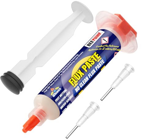 BEEYUIHF No-Clean flussanti per saldatura, flussanti e paste per saldatura, siringa da 10 ml senza piombo flussi per PCB/IC/BGA/SMD/SMT/LED #9530 (1 pezzi)