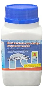 Fort pouvoir dissolvant, déboucheur de canalisations, déboucheur, convient pour les graisses de cuisine, les toilettes, les lavabos et autres bouchons de canalisations. (1)