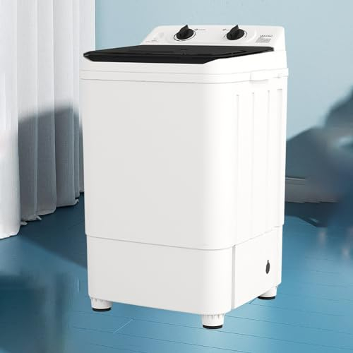 TT-YEC Piccola Lavatrice Portatile Per Scarpe, Lavatrice Semiautomatica Per Scarpe Da 8 Kg, Centrifuga Con Timer E Tubo Di Scarico, Dormitorio Per Appartamento Da Campeggio RV