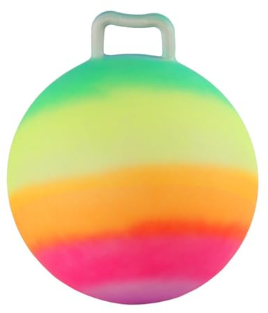Generico Palle per parco giochi,Palla da salto,Palline gonfiabili per bambini con maniglia | Bomboniere estive, sfera d'acqua arcobaleno da 18 pollici per giochi all'aperto per bambini, sportivo