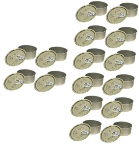 Alipis 20pezzi Barattoli Metallo Per Alimenti Contenitori Ermetici Per Conservazione Snack Barattoli Per Cibo Per Animali Domestici Dolci e Decorazioni e Versatile