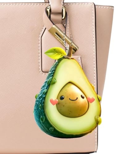 Avocado-Anhänger-Charm, Avocado-Charm,Avocado-Armband, Ohrring, Schlüsselanhänger, Bastelanhänger - 2D-Schlüsseldekoration, Anhänger, Rucksack-Schlüsselanhänger, Zubehör für Damen und Mädchen