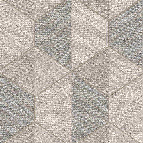 Superfresco Easy Natural Wood Brown Geometric Wallpaper (was £17.99)