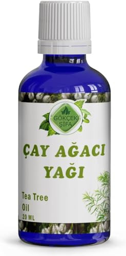 Gökçek Şifa - Aceite de árbol de té - 20 ml - 100% aceite de árbol de té - Aceite esencial - No contiene aditivos químicos