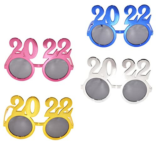 SHOWERORO 4stücke Bunte Partybrillen Für Fotorequisiten Ergonomische Leichte Und Sichere Augenaccessoires Für Erwachsene Für Feiern Und Festivals