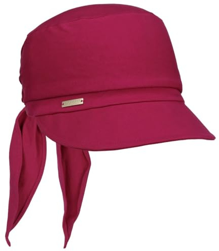 Seeberger Uni Jersey Bandana keps damkeps solvisir med skärm, fuchsia, one size