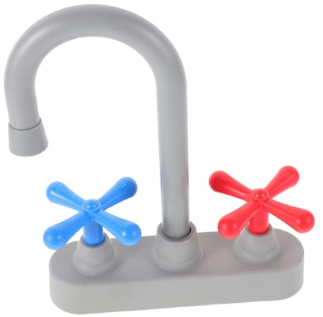 JOINPAYA Kitchen Sink Toy Faucet Pretend Play Sink Accessory Portable Plastic Toy Tap for Home Daycare and Outdoor Role Playing Games Easy Clean 1 Pack