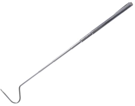 Milisten Gancho Serpiente Retráctil Acero Inoxidable Herramienta Profesional para Reptiles Pequeños Mango Extensible Fácil de Transportar para y Manejo Seguro de Serpientes