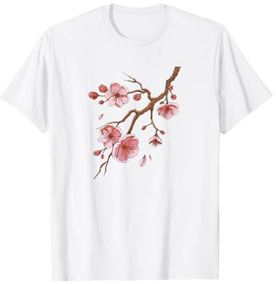 Sakura Fiori di ciliegio Festa di Primavera Giappone Maglietta