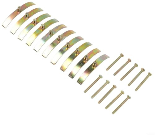 Anschlussdosen Reparaturset, Werkzeugset zur Reparatur von beschädigten Unterputzdosen, 10-teilig, Eisenklammern mit Schrauben, geeignet für 86er Schaltersockel, leicht & tragb