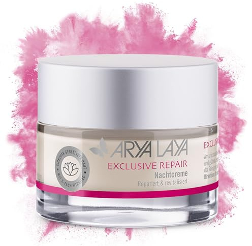 ARYA LAYA Exclusive Repair Nachtcreme, 50 ml | Anti-Aging-Pflege mit 5-fach Wirkung gegen die Zeichen der Zeit, straffend & festigend, für viele Hauttypen, vegan