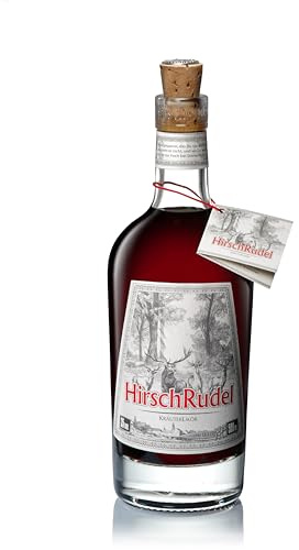 HirschRudel Classic | Premium Kräuterlikör aus Deutschland | 1 x 500ml | Handcrafted | Aus 31 Wildkräutern | SIP Awards Gold (1 x 0.5L)