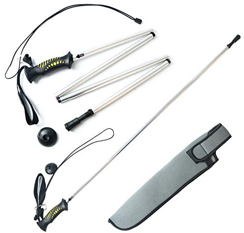 M MAXIMUMCATCH Maxcatch Folding Wading Staff with Neoprene Pouch Fly Fishing Wading Stick (Alumimum WSA)