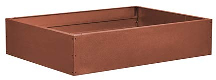 prima terra Hochbeet-Bausatz Edelrost PLANUS Maße 158x118cm Höhe 35cm