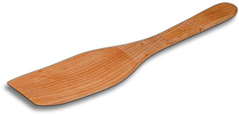 5x HOFMEISTER® Pfannenwender Kirschholz 30 cm – Bratenwender aus geöltem Holz, schont beschichtete Pfannen, Handarbeit