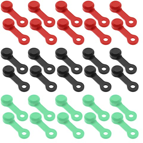 SG Store 30 Stück Fahrradbremsen-Entlüftungskappe Fahrrad Hydraulische Bremssattel Entlüftungsnippelkappen Kompatibel mit Shimano Schwarz/Rot/Fluoreszierend Grün 10 Stück Jede Farbe