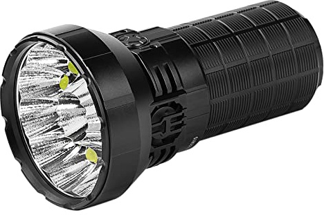 IMALENT MS12 Mini lampe de poche super puissante - 65 000 lumens Lampe Torche LED tactique militaire 12 LED CREE XHP70.2 （Blanc chaud）
