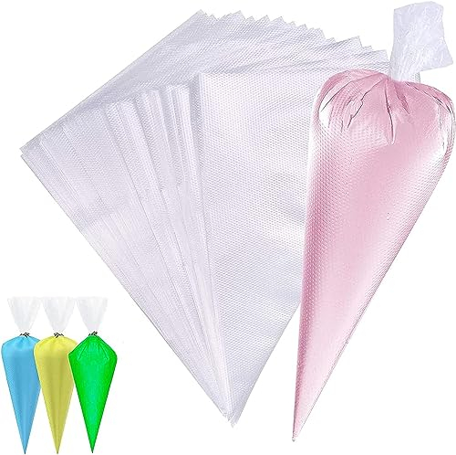 KowyKo 100 mangas pasteleras desechables profesionales, grandes para decorar y hornear pasteles y tartas