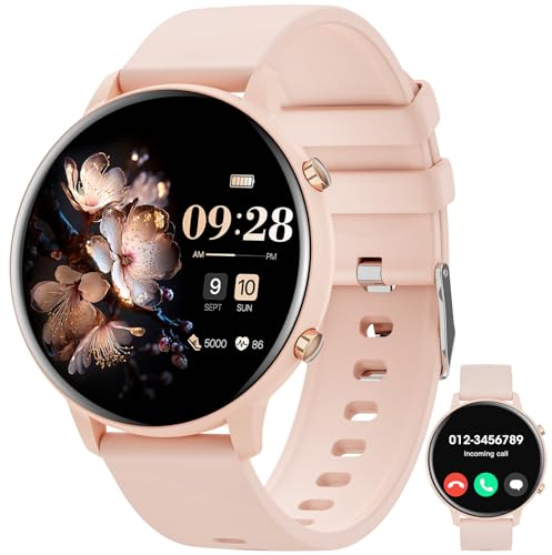 Hwagol Reloj Inteligente Mujer Hombre, 1.39 HD Smartwatch Mujer con Bluetooth Llamada, Reloj Smart Watch con 140+ Modos Deportivos/Pulsometro/SpO2/Sueño, Relojes Inteligentes para Android iOS