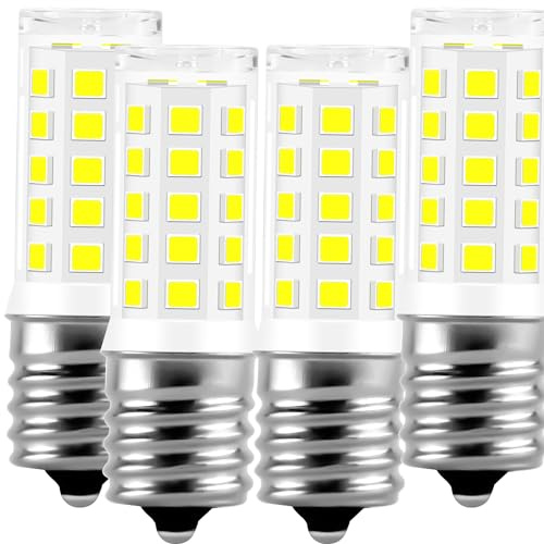 ROOAUG 5304517886 Kei D28A Refrigerator Light Bulb Replacement,E17 led Bulb,Freezer Light Bulb 3W AC100-130V Daylight White, 4PACKS