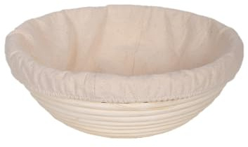 Maritown 22cm Round Rattan Sourdough Proving Basket with Cloth Liner | Bread Proofing Basket, Small Banneton Baskets, for Bread Making, Sourdough Starter Kit, Bread Making Accessories