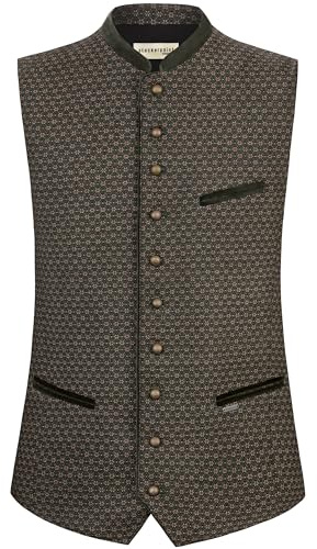 Stockerpoint Trachtenweste Dylon Gilet Tradizionale, Verde, 46 Uomo