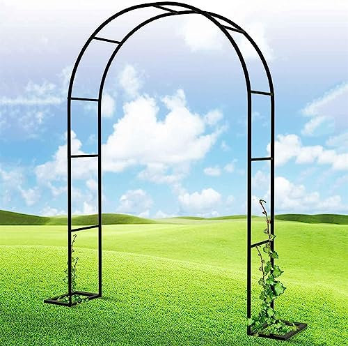 Arche Jardin pour Rosiers Plantes Grimpantes, Metal Arceau à Rosiers, Arche de Rosiers Vigne Mariage, Pergola Tonnelle de Jardin, Intérieur Extérieur Décoration de Fête,350x220x40CM