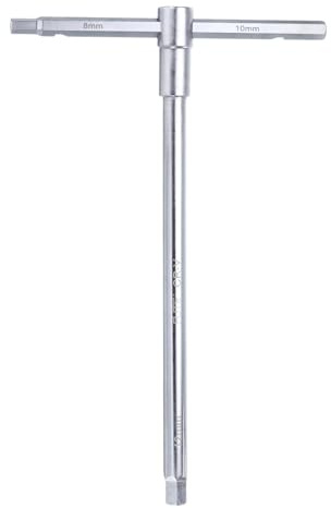 sourcing map Sliding T-Handle Hex Key Wrench Set 8mm/10mm/12mm Metric 3-Way Free Sliding Handle Sleeves for Home Repair
