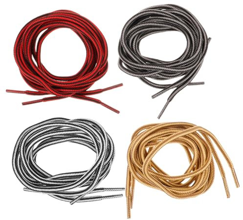 GLSTOY Lacets Ronds Bicolores Pour Chaussures Et Baskets Tissu Résistant Design Rayé Polyvalent Femmes Et Hommes 120 Cm Usage Quotidien Sport Et Mode