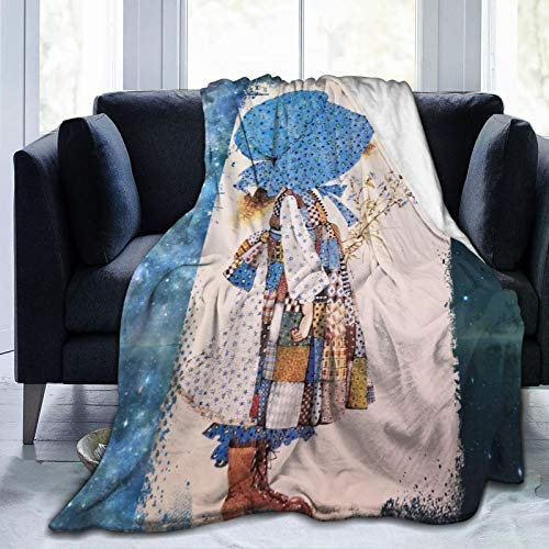 ATOurDealss Holly Hobbie Ultra-Soft Micro Fleece Blanket Band Theme Bed Blanket Comfortable Flannel Sofa Blanket 80X60