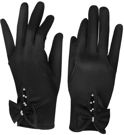 TINEASUR 1paar Elegante Satin Hochzeits-handschuhe Für Bräute Vielseitige Armhandschuhe Für Abendveranstaltungen Teepartys Und Tänze Luxuriöse Und Pflegeleichte Satin-textur Mit