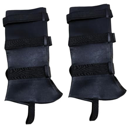 APLVFFZH Überziehstiefel für Piratenstiefel, Stiefelüberzieher für, Neuheit, Zubehör aus PU-, Steampunk, mittelalterliche Schuhüberzieher, Schwarz