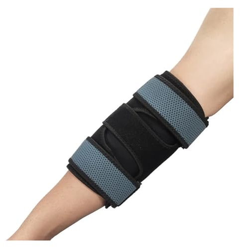 TXLEAPEY Ellenbogenschützer für Sport 1PCS Adjustable Elbow Fixed Arm Splint Brace Elbow Joint Brace Support Schwamm-Polsterung Atmungsaktiv(Green)