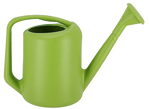degawo Regadera de 5 l – plástico, incluye vertedor, verde, altura 30 cm, largo 44 cm, ancho 20 cm