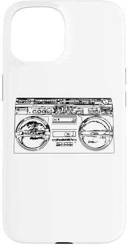 Old School Rap Ghettoblaster Retro Stil 80er Hiphop Musik Hülle für iPhone 15