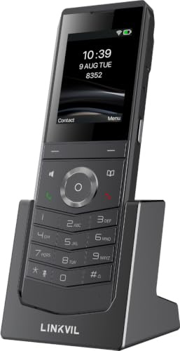 Fanvil W611W V2・IP-Mobiltelefon・Schwarz・Kabelloses Mobilteil・4 Zeilen・1000 Eintragungen・LCD (W611W V2)