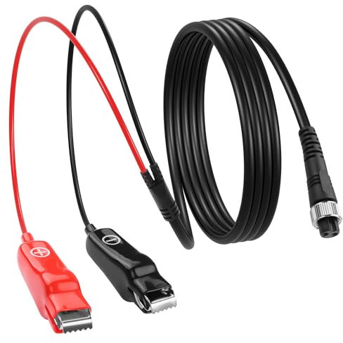 CERRXIAN 5FT Electric Fishing Reel Battery Power Cable,2PIN Electric Fishing Reel Power Cable,500/800MJ Electric Stranded Wire