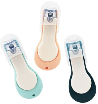 Kisangel 3 Piezas Cortaúñas Para Bebés y Kit De Manicura Seguro Cortaúñas Para Recién Nacidos y Pequeños Función De Cuidado De Uñas Para Uso Casa o Viajes