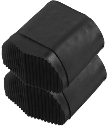 Lurrose 2pcs Folding Ladder Foot Pads Non Slip Rubber Ladder Leg Covers for Feet Safety Protection Accessories Pads