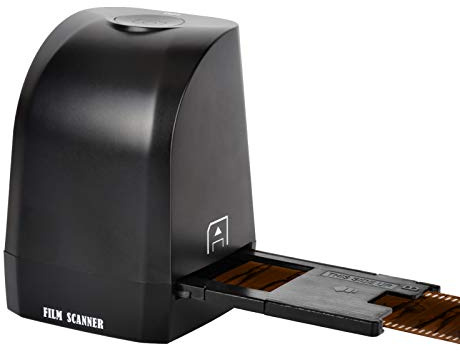 Film Scanner with 8mega CMOS, 2400dpi/4800dpi Interpolation Scan Quality, USB 2.0 Interface, ABS Material, One-Button Scan, Color & Brightness Adjustment, Compatible with Windows XP/Vista/Win7/Win8 3