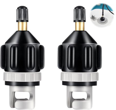 2 stycken ventiladapter, uppblåsbar SUP-pumpadapter Pump Adapter Paddle Surf Paddle Surf Inflator Tillbehör för Uppblåsbara Båtor Kajaker Luftmadrass Paddelbräda
